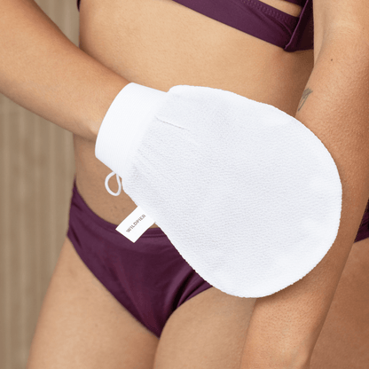 Wildpier™ Deep Exfoliating Glove and Bamboo Charcoal Konjac Sponge Bundle