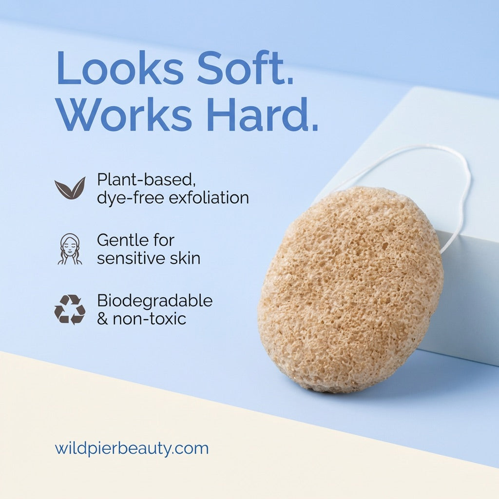 Wildpier™ Walnut Konjac Sponge