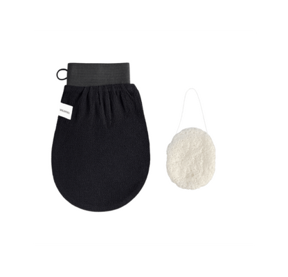Wildpier™ Luxe Deep Exfoliating Glove and Konjac Sponge Bundle
