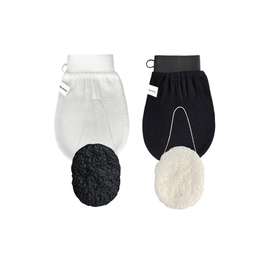 Wildpier™ Deep Exfoliating Glove and Konjac Sponge Double Bundle